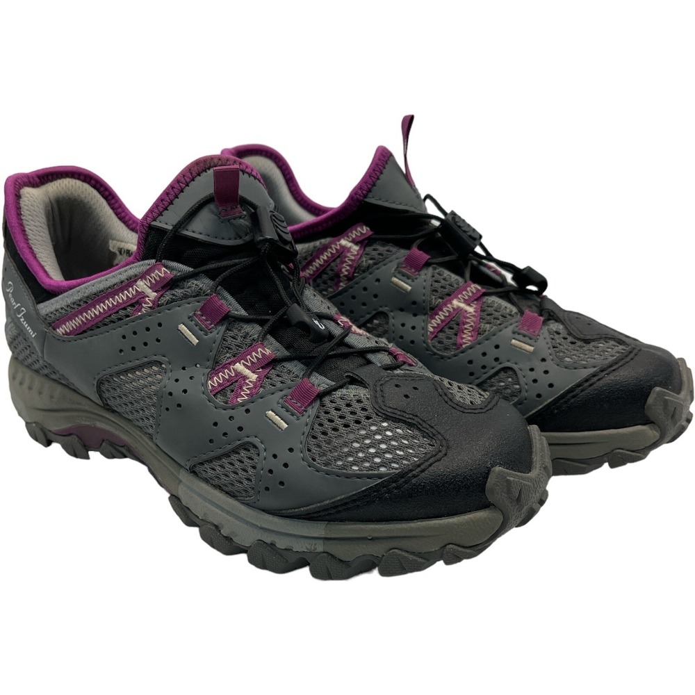 Pearl Izumi Womens Mountain Biking Breathable Cycling Gray /Purple Size 9.5